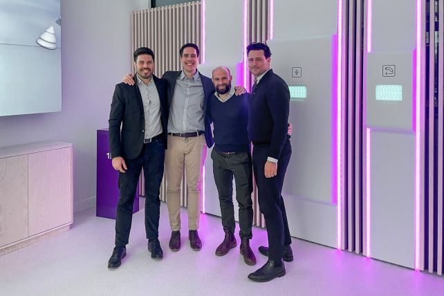 © 1KOMMA5°: Jose Sánchez & Fernando Sánchez, co-founders Experta Solar, Micha Grüber, CFO 1KOMMA5°, and Jan Meerjansen, Head of M&A 1KOMMA5°