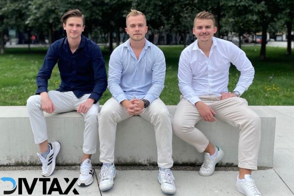 © DivTax: the founders Linus Holzer, Nicolas Oldag and Julius Holzer