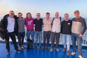 © Hamburg Invest: Jürgen Sprang (Insurfox), Tjark Dönni (Doktrack), Konstantin Graf (Chainstep), Thomas Leidinger (habibits), Niklas Carsten (PARSER), Jonas Palme (MiniJim), John Pressman (Contractulai), Fabian Eck (SBAE)