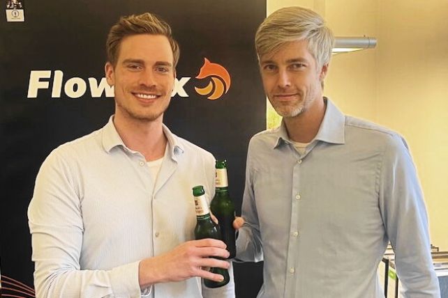 © Flowfox: Patrick Pehmöller (CEO of Flowfox) and Dr. Jan-Christoph Rickers (Managing Director of MobilityFund)