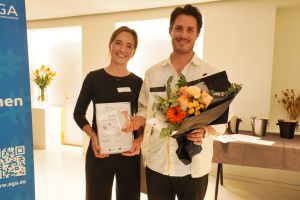 © Mathias Jäger/Hamburg Startups:  Eva Charlotte Roehling and Dr. Vincent Ehrhardt Suchier of hobay