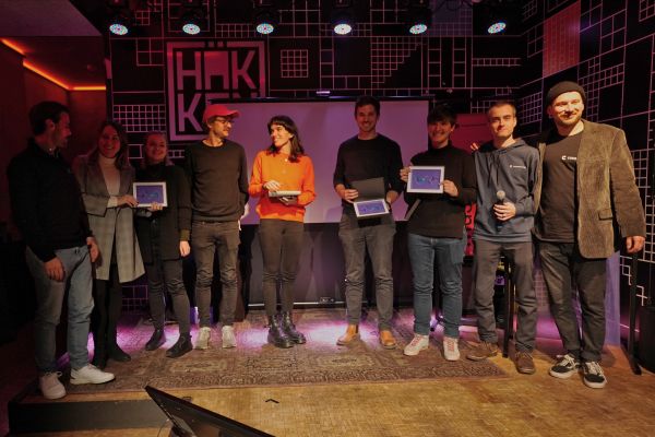 © Mathias Jäger/Hamburg Startups: group picture of the participants of Music WorX 2022