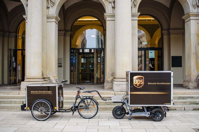 © Anne Gärtner: the NÜWIEL trailer for UPS