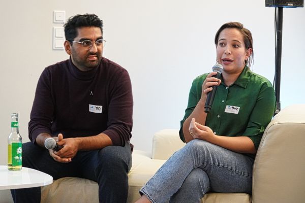 © Mathias Jäger/Hamburg Startups: Mohamed Jalalzada and Marie König, founders of Shaanti