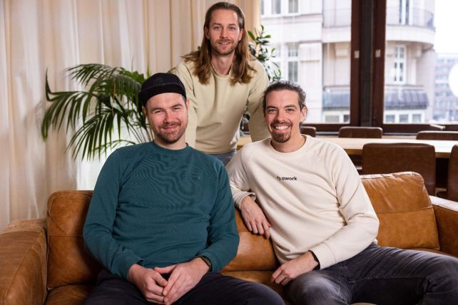 ©awork: Nils Czernig, Lucas Bauche and Tobias Hagenau, founders of awork