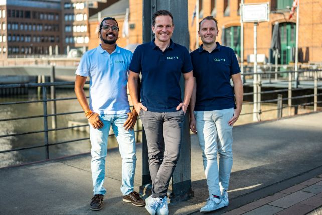 © CO2OPT: the founders Siddhant Tibrewal, Frank Seeger and Benjamin Bartsch