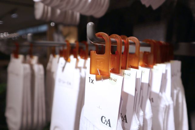© traceless materials: the sock hooks for C&A