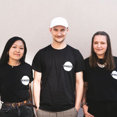 Picture of the three founders of vanozza GmbH