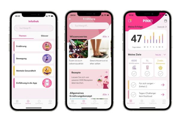 © PINK!: Screenshots der App