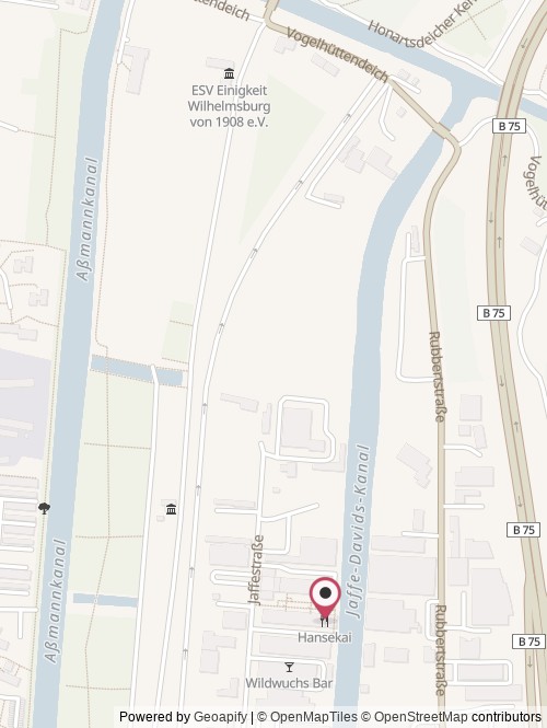 A map with the location of exoIQ GmbH