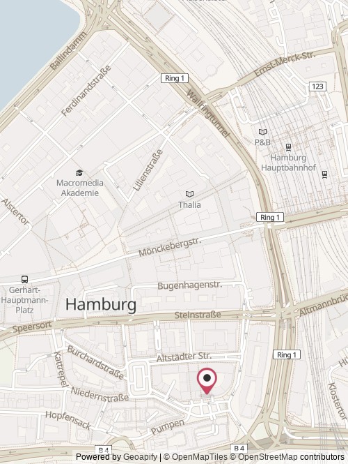 Eine Karte mit dem Standort von New Mobility Solutions GmbH