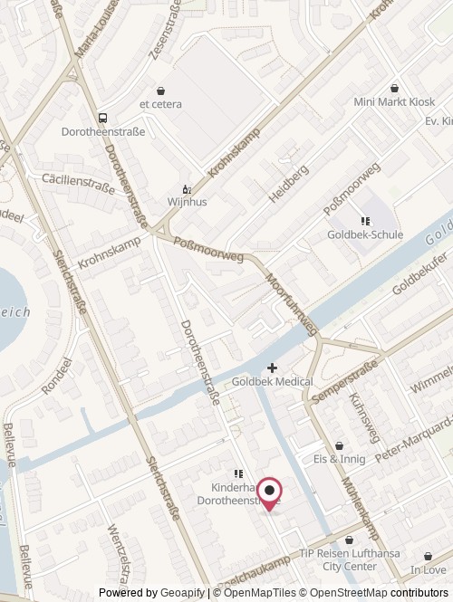 A map with the location of Sponeo GmbH