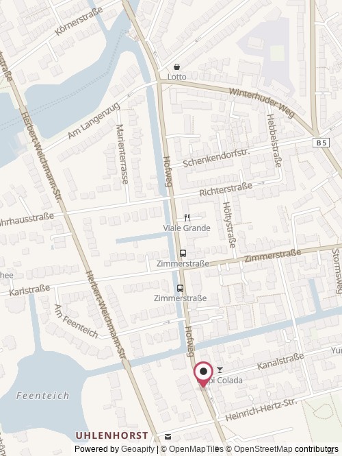 A map with the location of On Time Informatik