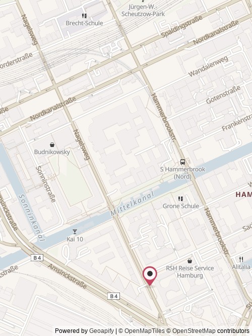 A map with the location of Retrack & Co. KG