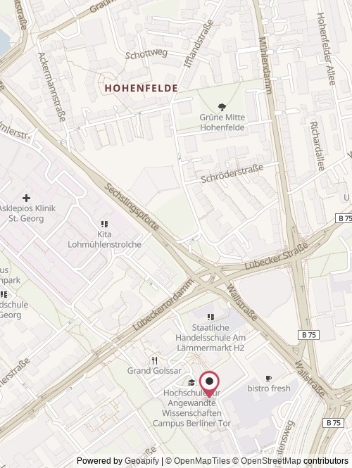 Eine Karte mit dem Standort von Zimmer