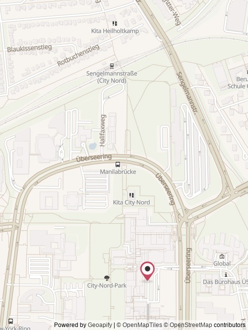 A map with the location of Clever Food Systems GmbH