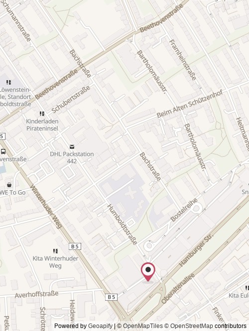 A map with the location of 1SP Agency