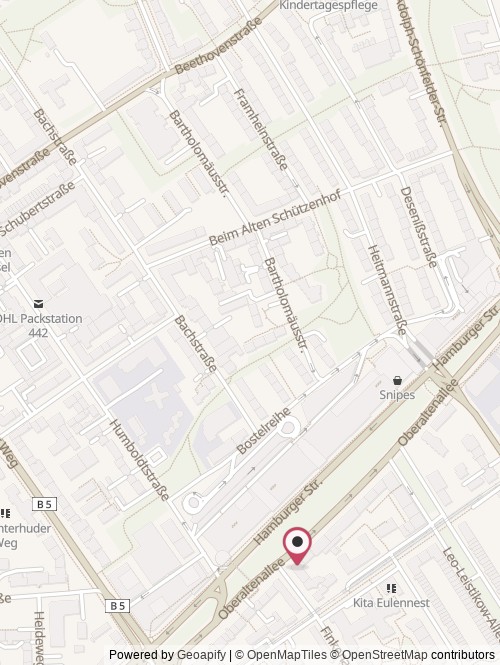 A map with the location of Process.science