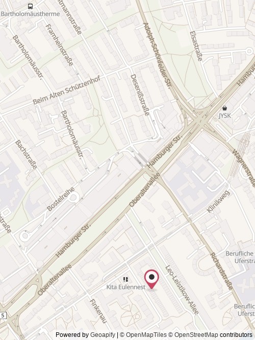 Eine Karte mit dem Standort von TRACE Electricity