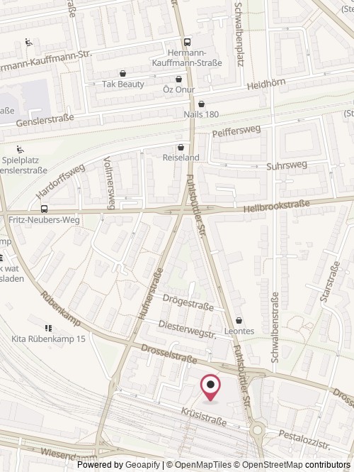 A map with the location of Digitec