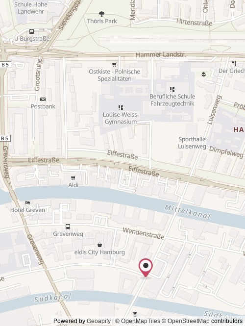 A map with the location of Naiked GmbH