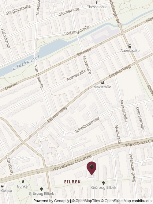 Eine Karte mit dem Standort von ergofox