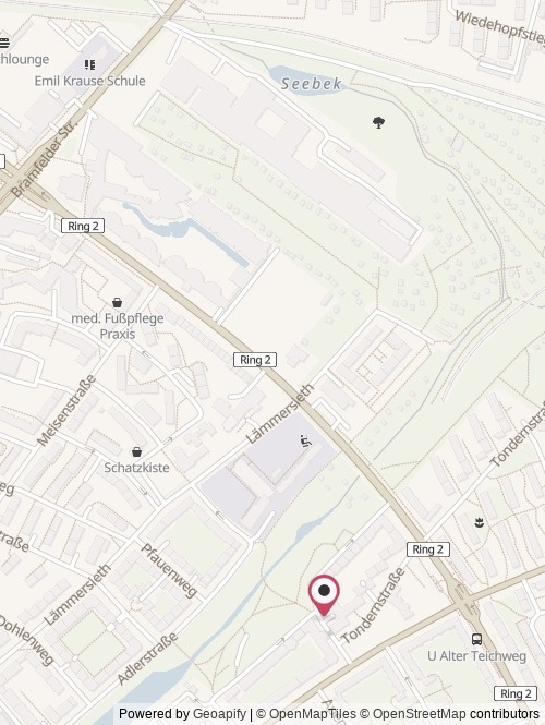 Eine Karte mit dem Standort von Ravage Games UG