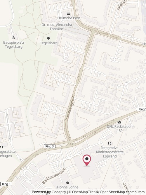 Eine Karte mit dem Standort von Eppendorf