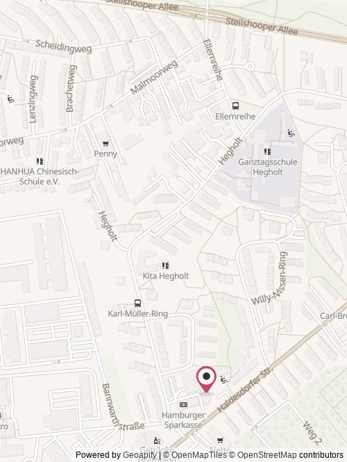 A map with the location of nfactory