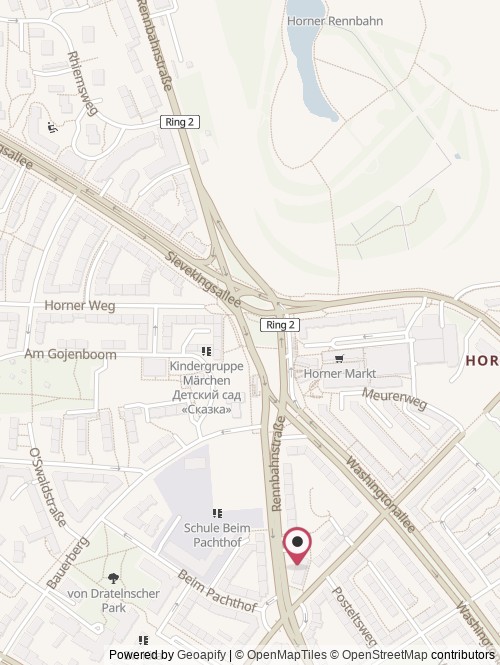 Eine Karte mit dem Standort von Presada