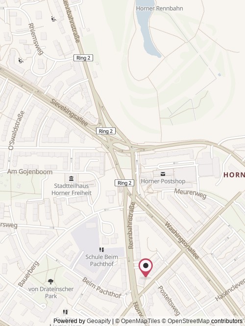 Eine Karte mit dem Standort von MonsterShack