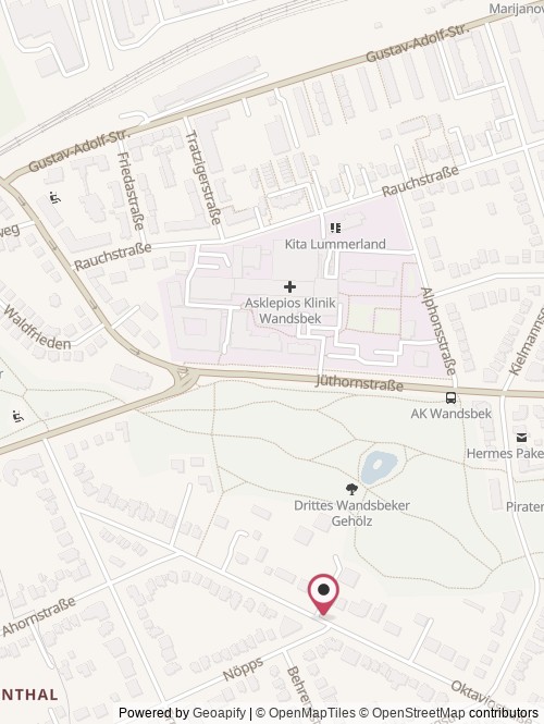 Eine Karte mit dem Standort von SmartX Elements GmbH