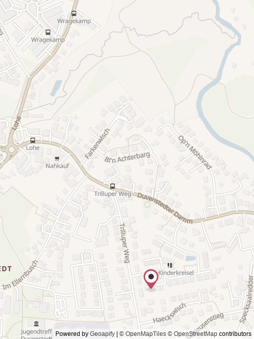 A map with the location of BrandUp Factory