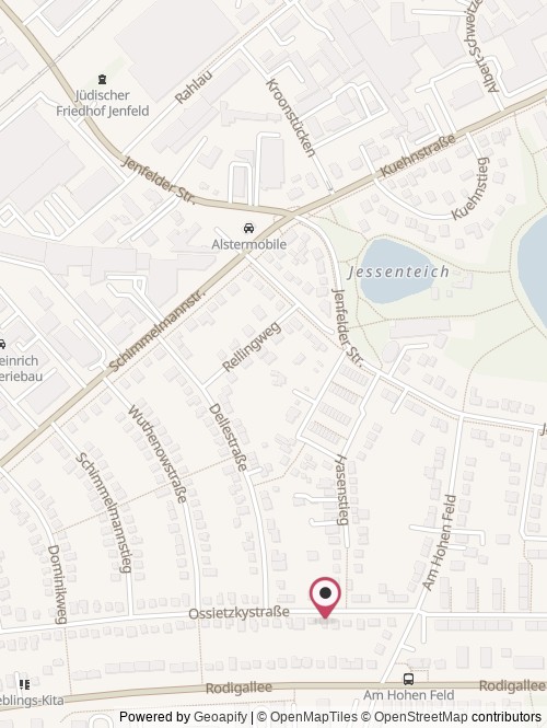 Eine Karte mit dem Standort von Communication Bridge