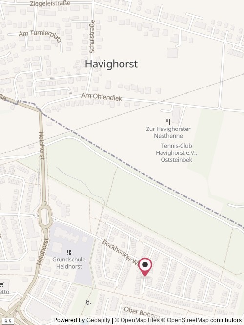 A map with the location of Neostorage UG