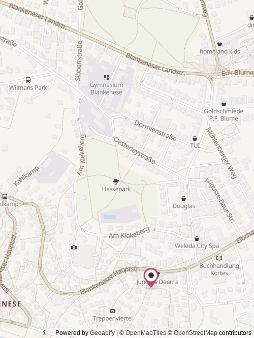 A map with the location of Shifting Mountains GmbH