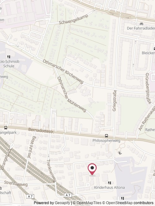 A map with the location of NUTRIQ