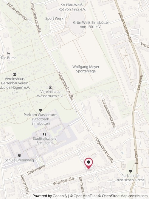A map with the location of Darcy.is