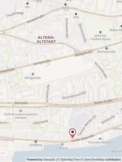 Eine Karte mit dem Standort von TrustBills