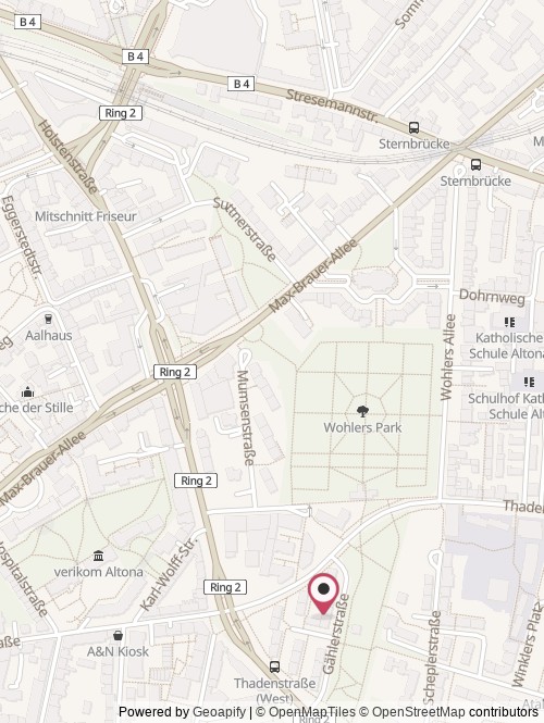 A map with the location of TENEO