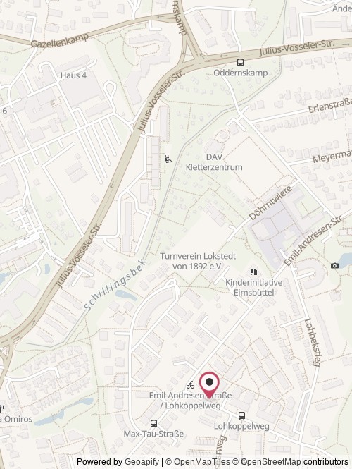 A map with the location of Bullish Analytics