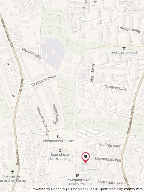 A map with the location of Merkle