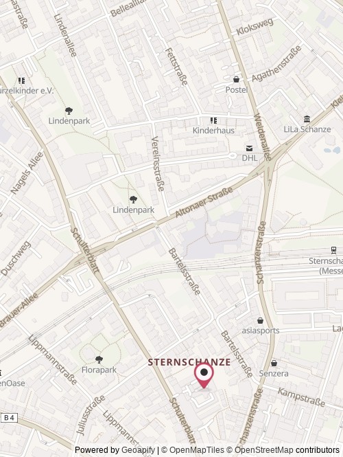 A map with the location of Taste tours