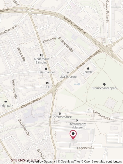 Eine Karte mit dem Standort von Qvest