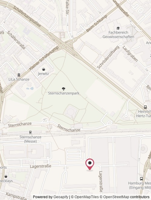 A map with the location of Henssler F