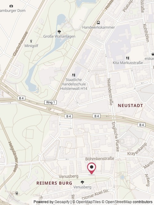A map with the location of KOMEKO GmbH