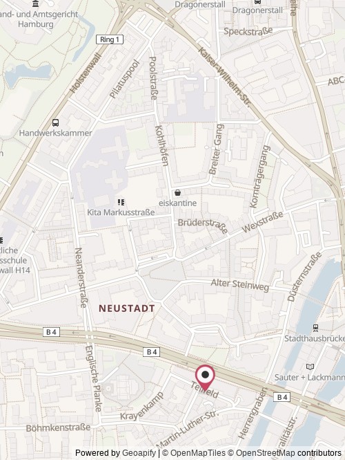 Eine Karte mit dem Standort von Soummé GmbH