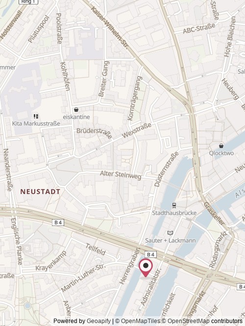 A map with the location of ExpressSteuer