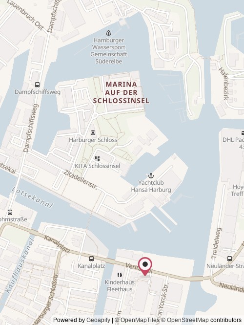 A map with the location of Food Cluster Hamburg