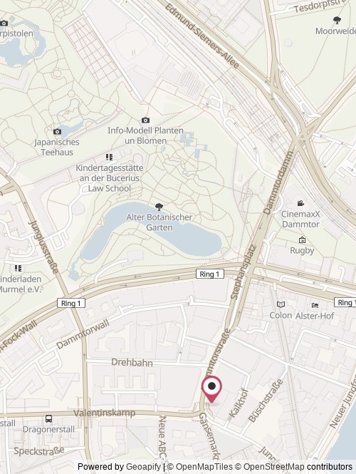 A map with the location of Hello Pine